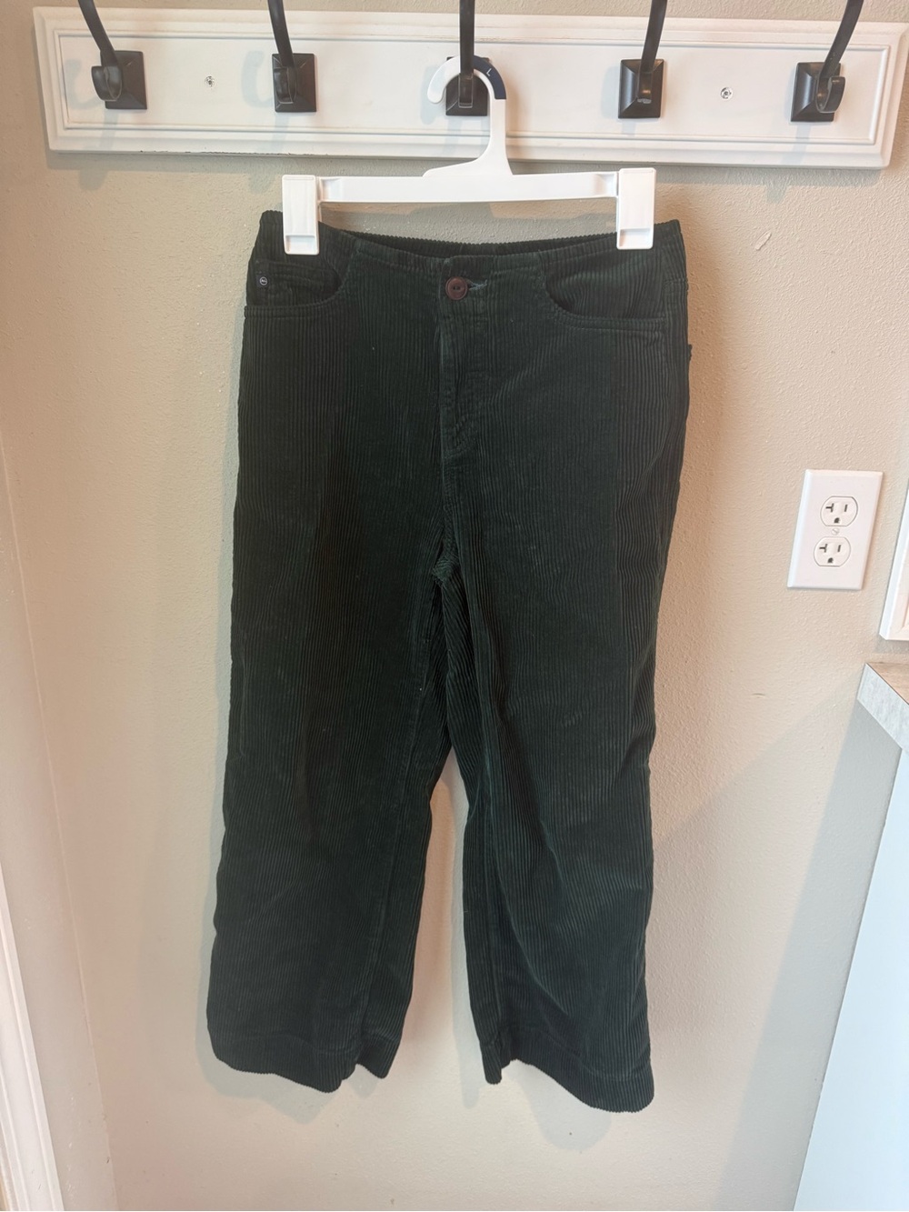 Adriano Goldschmied Corduroy Women’s Ankle Pants — Dark Green